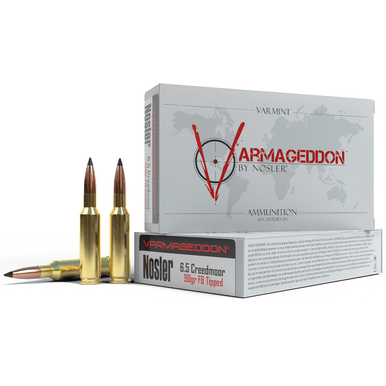 Nosler Varmageddon 6.5 Creedmoor 90 gr Flat Base Tipped 20 Per Box