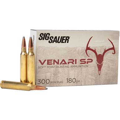 Sig Sauer Venari 300 Win Mag 180 gr Soft Point 20 Per Box Hunting Ammo