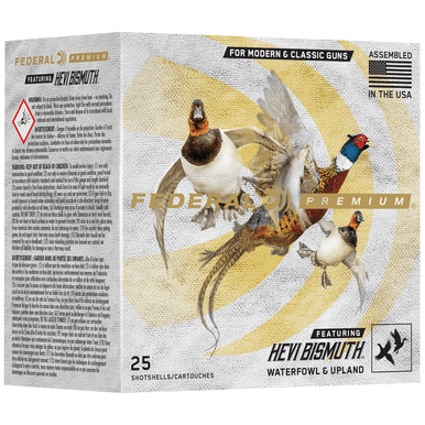 Federal Premium HEVI-Bismuth 12 Gauge 3" 1 3/8 oz HEVI Bismuth 5 Shot 25 Per Box