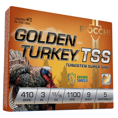 Fiocchi Golden Turkey TSS 410 Gauge 3" 13/16 oz 9 Shot 5 Per Box