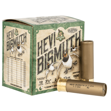 HEVI-Shot HEVI-Bismuth 12 Gauge 3.50" 1 1/2 oz Bismuth 2 Shot 25 Per Box