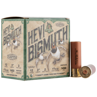 HEVI-Shot HEVI-Bismuth 12 Gauge 3" 1 3/8 oz Bismuth 2 Shot 25 Per Box