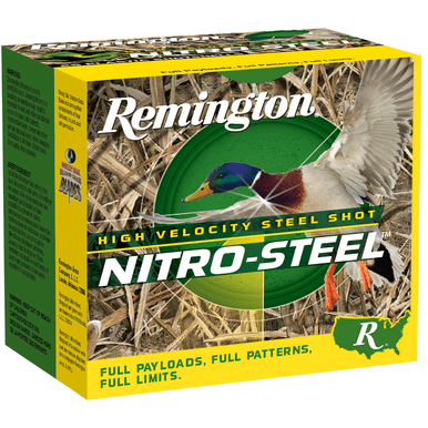 Remington Ammunition Nitro-Steel High Velocity 20 Gauge 3" 1 oz 4 Shot 25 Per Box