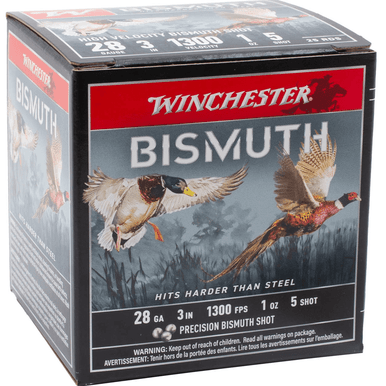 Winchester Ammo Bismuth 28 Gauge 3" 1 oz 5 Shot 25 Per Box
