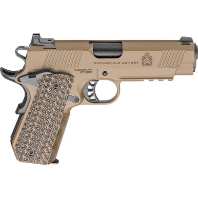 Springfield 1911 TRP Conceal Carry 45 ACP 7+1 4.25", Coyote Brown Semi Automatic Pistol