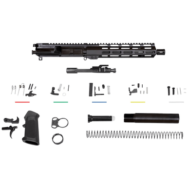 Aim Sports AR5CUB9 Complete Build Kit 5.56x45mm NATO 10.50" Black Nitride Barrel 7075-T6 Aluminum Black Anodized Receiver 10" M-LOK Handguard for AR-15