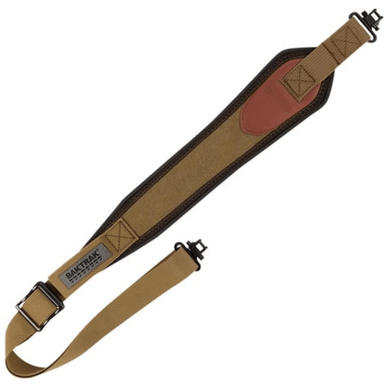 Heritage Cases 8110 Long Gun Sling w/Swivels Olive Canvas w/Leather Trim Adjustable Length 33" to 46" 3" Wide