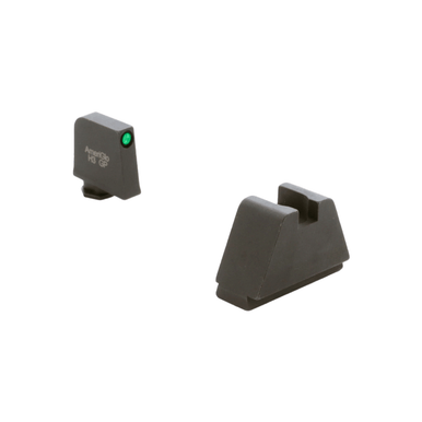 AmeriGlo GL812 Optic Compatible Sight Set for Glock Black | 5XL Tall Green Tritium with Black Outline Front Sight 5XL Tall Black Rear Sight