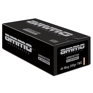 Ammo Inc 44240TMCA50 Signature 44 Rem Mag 240 gr Total Metal Case 50 Per Box/ 20 Case