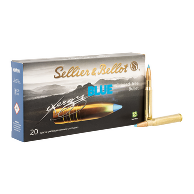 Sellier & Bellot eXergy 30-06 Springfield 180 gr TAC EX Blue - 20 Rounds Per Box, 12 Boxes Per Case - SB3006XB