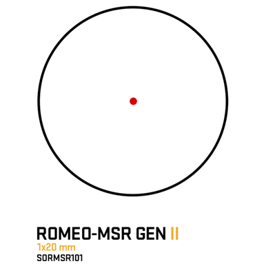 Sig Sauer SORMSR101 ROMEO MSR Gen II 2 MOA Red Dot for AR-15