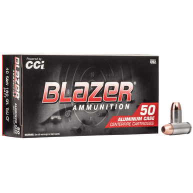 CCI 3477 Blazer Clean-Fire Handgun 40 S&W Lead Free 180 gr Total Metal Jacket 50 Per Box