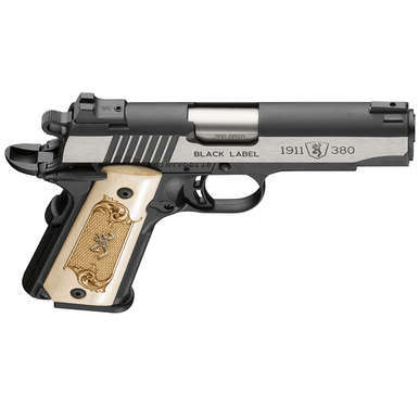 Browning 1911-380 Black Label Medallion Maple Compact 380 ACP with 3.63" Stainless Steel Barrel - 051999492