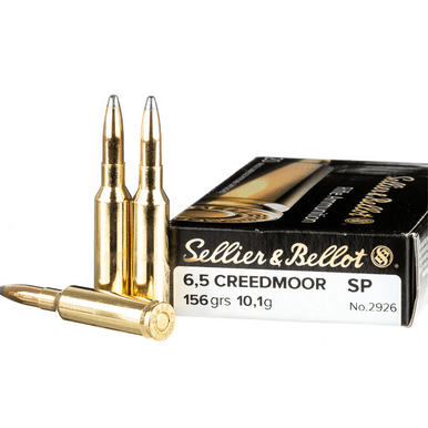 Sellier & Bellot SB65D Rifle 6.5 Creedmoor 156 gr Soft Point 20 Per Box/ 25 Case