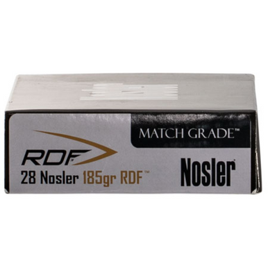 Nosler 60141 Match Grade RDF 28 Nosler 185 gr RDF Hollow Point Boat Tail 20 Per Box