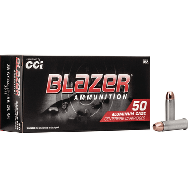 CCI 3519 Blazer Handgun 38 Special +P 158 gr Total Metal Jacket 50 Per Box
