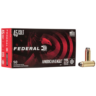 Federal AE45LC American Eagle Handgun 45 Colt 225 gr Jacketed Soft Point 50 Per Box
