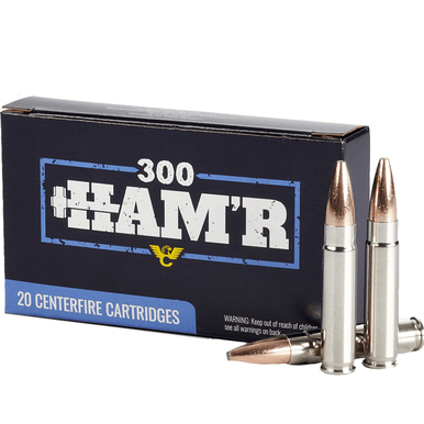 Wilson Combat A300HMR135HBN HAM'R Bonded 300 HAM'R 135 gr Speer HAM'R Bonded Nickel-Plated Brass 20 Bx