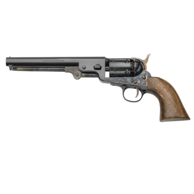 Pietta 1851 Navy London Handgun 36 Cal 7.37" Blued Octagonal Steel Barrel with Walnut Grip - PF51CH36712