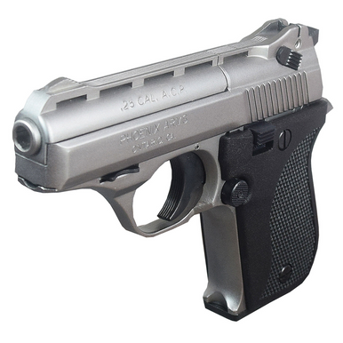 Phoenix Arms HP 25 ACP with 3" Vent Rib Barrel and Satin Nickel Finish - HP5ANB
