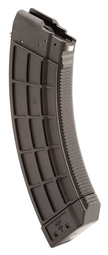 US Palm Standard 30rd 7.62x39mm Caliber Fits AK-47 Black Polymer w/Stainless Steel Latch Magazine - MA692A