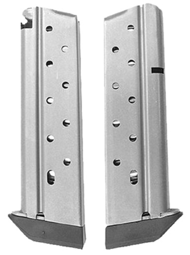 CMC Products Power Mag 10rd 38 Super Caliber Fits 1911 Government Stainless Steel w/ Black Base Pad Magazine - 13111