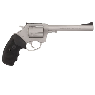 Charter Arms Mag Pug Target Extra Large 357 Mag with 6" Matte Stainless Steel Barrel, Cylinder & Frame - 73566