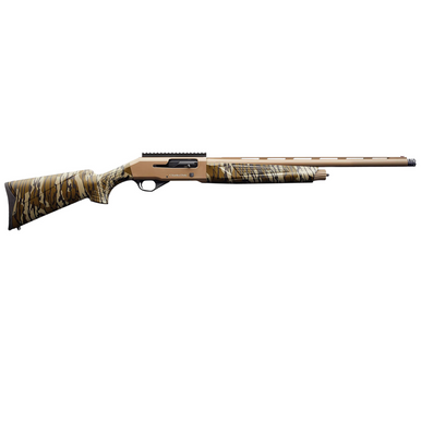 Charles Daly 601 12 Gauge Shotgun with 24" Vent Rib Barrel, Flat Dark Earth Aluminum Receiver, Mossy Oak Bottomland Synthetic Stock, Fiber Optic Front/Picatinny Rail Rear - 930313