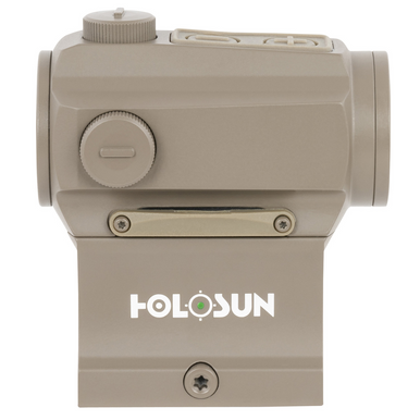 Holosun HE403B-GR-FDE - Microarc Oxidation, Flat Dark Earth, 1x20mm Tube, 2 MOA Green Dot Reticle for Carbine/Rifle - E403BGRFDE