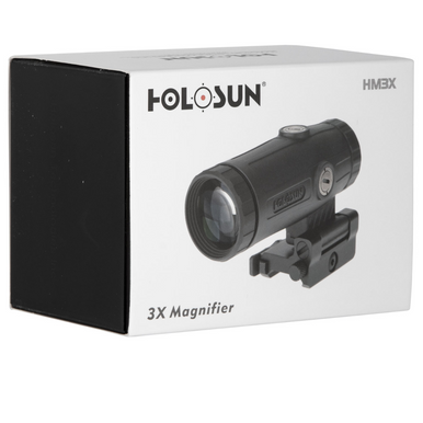 Holosun HM3X Magnifier - Black Anodized, 3x, used for Firearm Carbine/Rifle