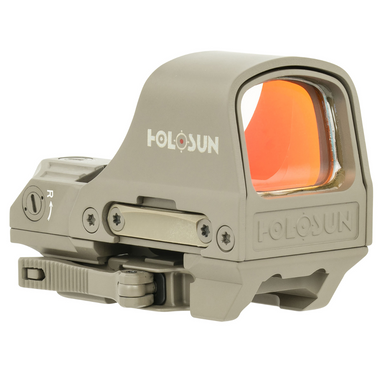 Holosun HS510C-FDE - Flat Dark Earth, 0.91x1.26 inches Objective, 2 MOA Red Dot/65 MOA Red Circle Multi Reticle - HS510CFDE