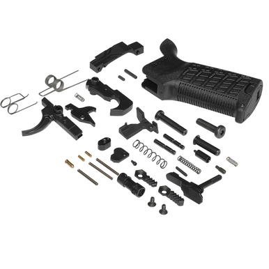 CMMG 55CA642 Zeroed Lower Parts Kit Black Grip, Ambi Safety & Mag Catch, Mil-Spec Trigger, Fits AR-Platform/Mk4