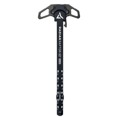 Radian Weapons Raptor SD Ambi Charging Handle, Radian Gray, Gas Ported Shaft, Fits Mil-Spec AR-15/M16 Platform