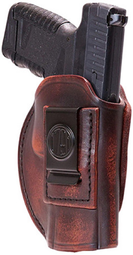 1791 Gunleather 4-Way IWB/OWB Size 06 Black Leather Belt Clip - 4WH6VTGR