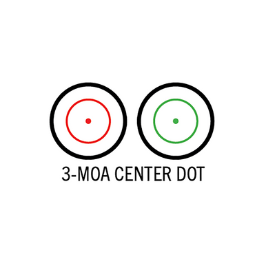 TruGlo Gobble•Stopper Turkey Sight - Matte Black, 1x30mm Objective, 3 MOA Red/Green Dual Illuminated Dot Reticle - TG8030GB