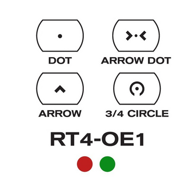 Aim Sports RT4S01 - Reflex Sight Special Ops Edition, Matte Black, 1 x 24x34 mm, Red/Green Multi Reticle