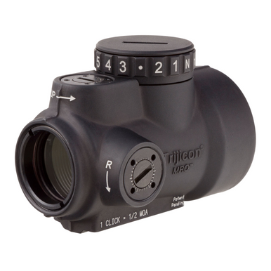 Trijicon MRO Green Dot Sight with 2 MOA Reticle, Black Hardcoat Anodized - 2200028