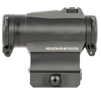 Holosun Green Dot Sight with 2 MOA Dot/65 MOA Circle Reticle, Black Hard Anodized, 1x20mm - HE515CMGR