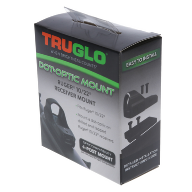 TruGlo Tru•Tec Micro Red Dot Sight with 3 MOA Reticle, Shotgun Mounted, Black Hardcoat Anodized, 23x17mm - TGTG8200B3