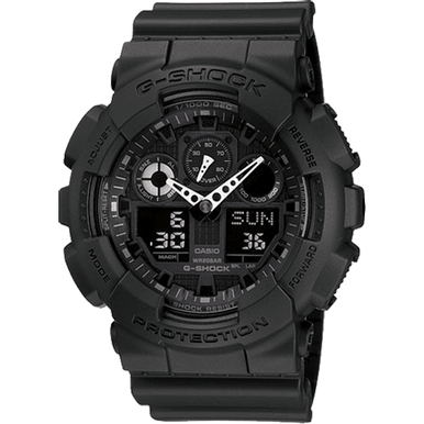 G-shock GA1001A1 G-Shock Tactical XL 52mm Keep Time Black Features Stopwatch/Speedometer