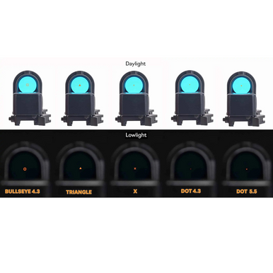 Meprolight M21 Red Dot Sight with 5.5 MOA Illuminated Dot Reticle, Black, 1x30mm - 626310