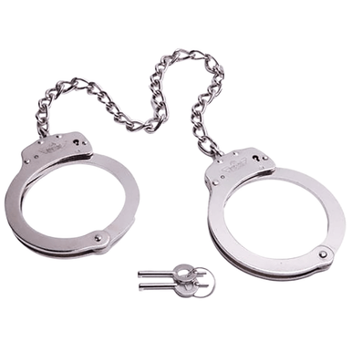 16-Inch Twist Chain Double-Lock Leg Iron Cuffs Includes 2 Keys