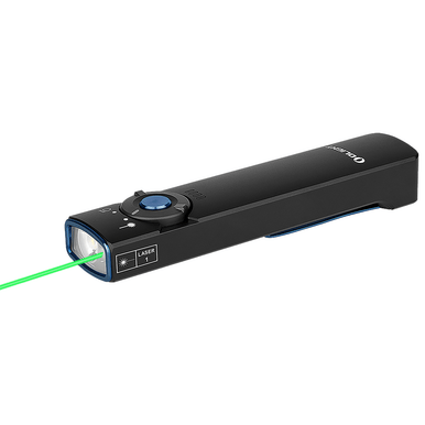 Olightstore Usa Inc ARKFELDBKCW Arkfeld Black Anodized 1/15/60/300/1,000 Lumens White LED Green Laser