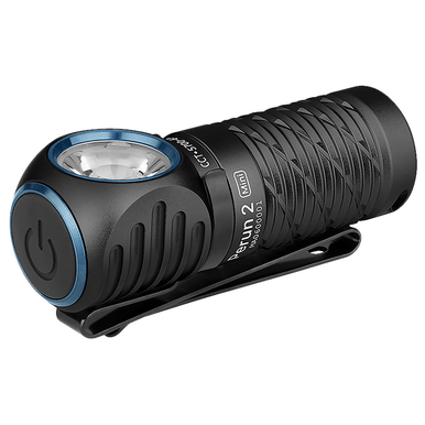 Olightstore Usa Inc PERUN2MINIBKCW Perun 2 Mini Black Anodized 2/15/40/60/250/1,100 Lumens White/Red LED