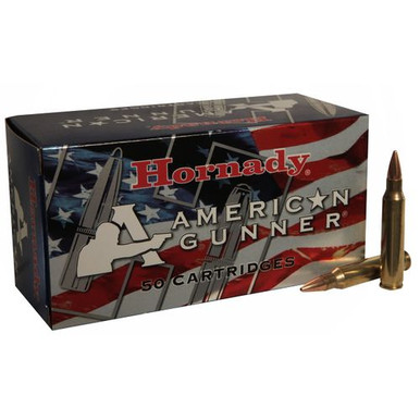 Hornady 80237 American Gunner 223 Rem 55 gr Hollow Point 50 Per Box