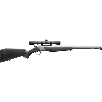 CVA PR2117SSC Wolf V2 50 Cal 209 Primer 24" Matte Stainless Barrel/Rec Black Synthetic Stock Includes 3-9x32mm Scope