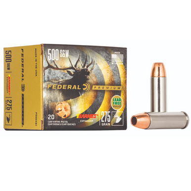 Federal Premium .500 S&W Mag 275gr Barnes Expander BRX, 20 Rounds Per Box - P500XB1