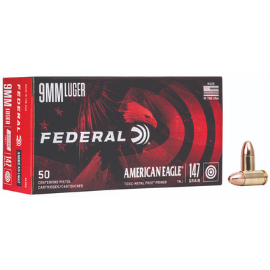 Federal American Eagle Indoor Range Training 9mmLuger Ammunition - AE9N2