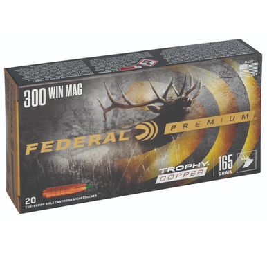 Federal Premium 300WinMag 165gr Trophy Copper Rifle Ammunition - P300WTC2