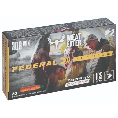 Federal Premium 308Win 165gr Trophy Copper Rifle Ammunition - P308TC2